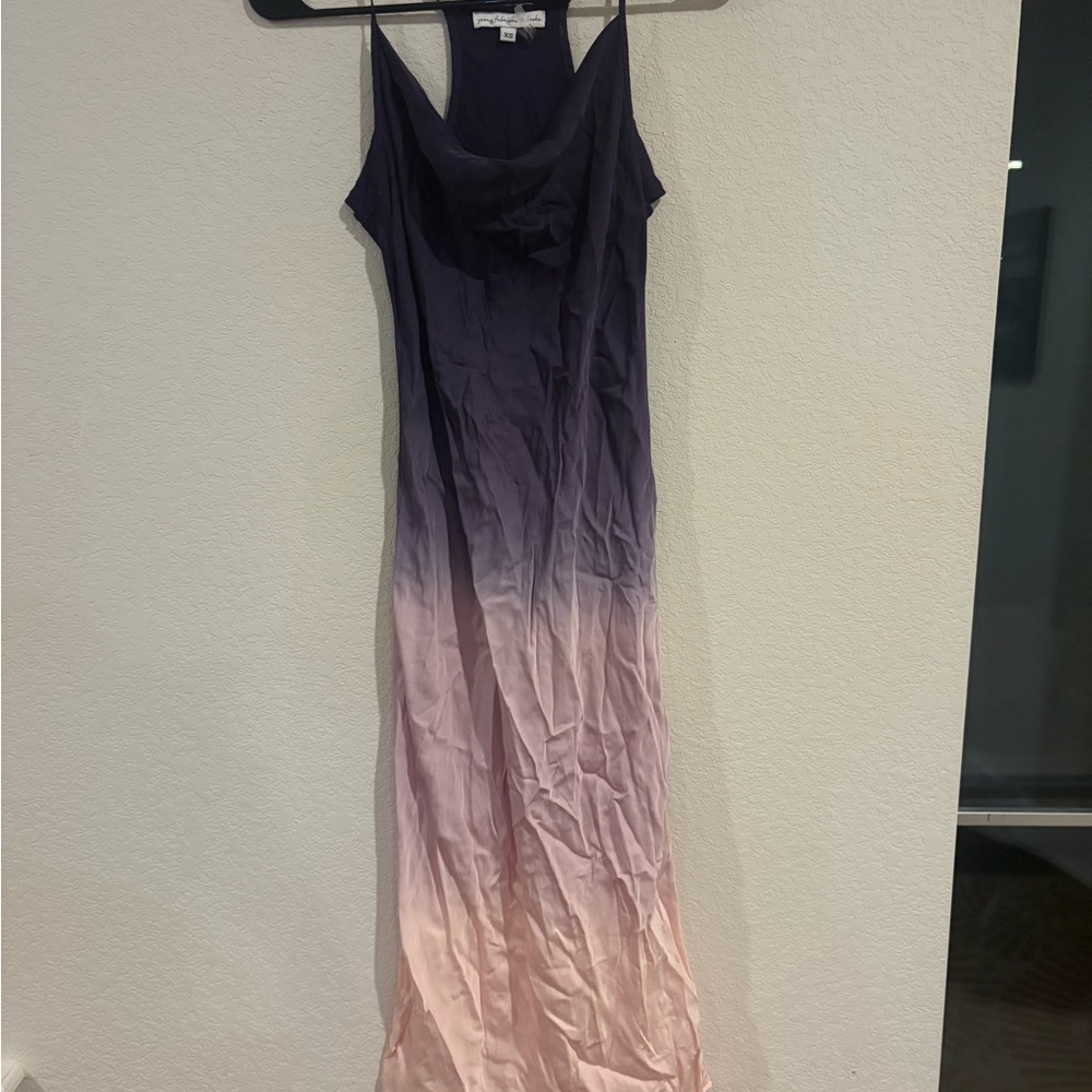Young Fabulous & Broke Purple to Pink Asymmetrical Dress - Picture 2 of 4